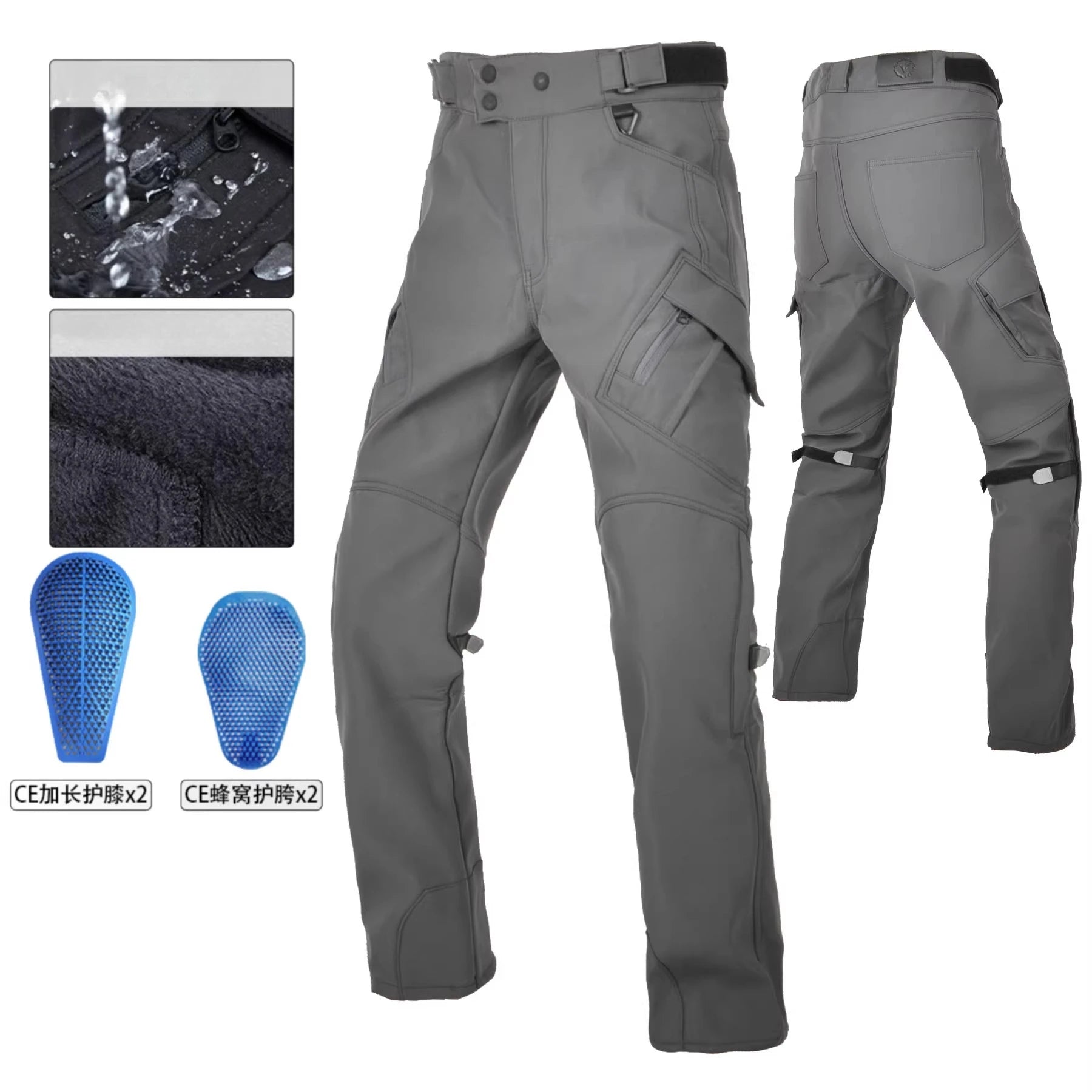 Classic Motorcycle Rider Pants for Autumn and Winter