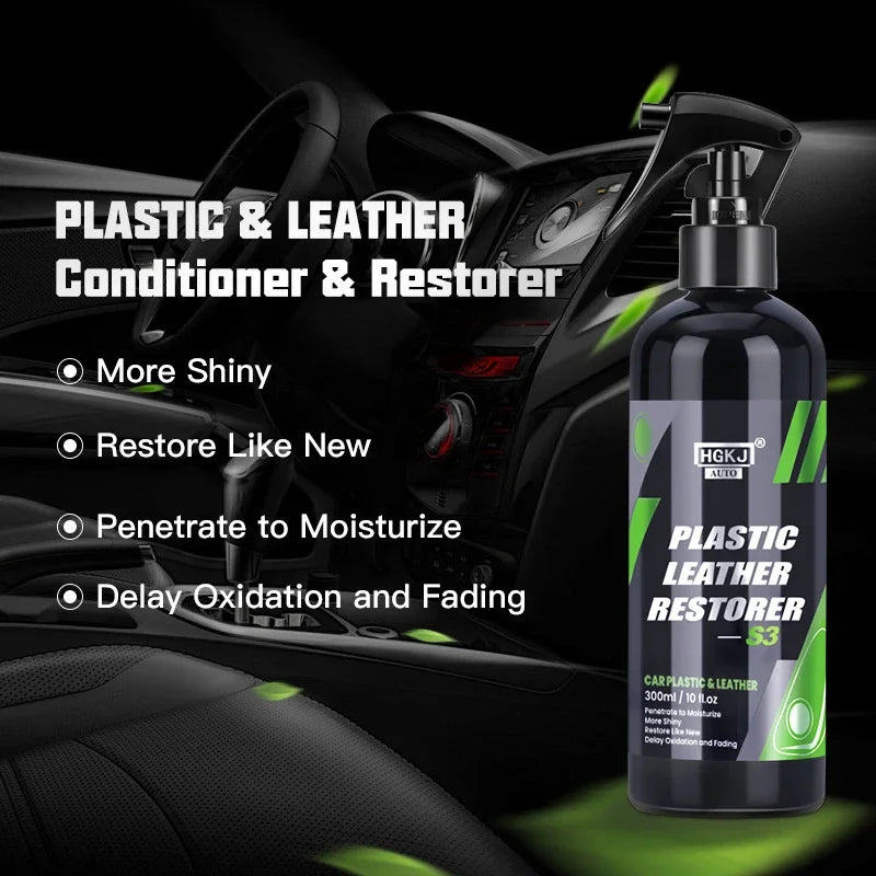 Motorcycle Plastic Restorer Back to Black Gloss Kit