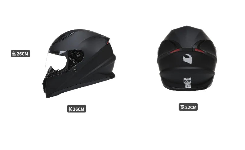 Urban Racing Full Face Motorcycle Helmet