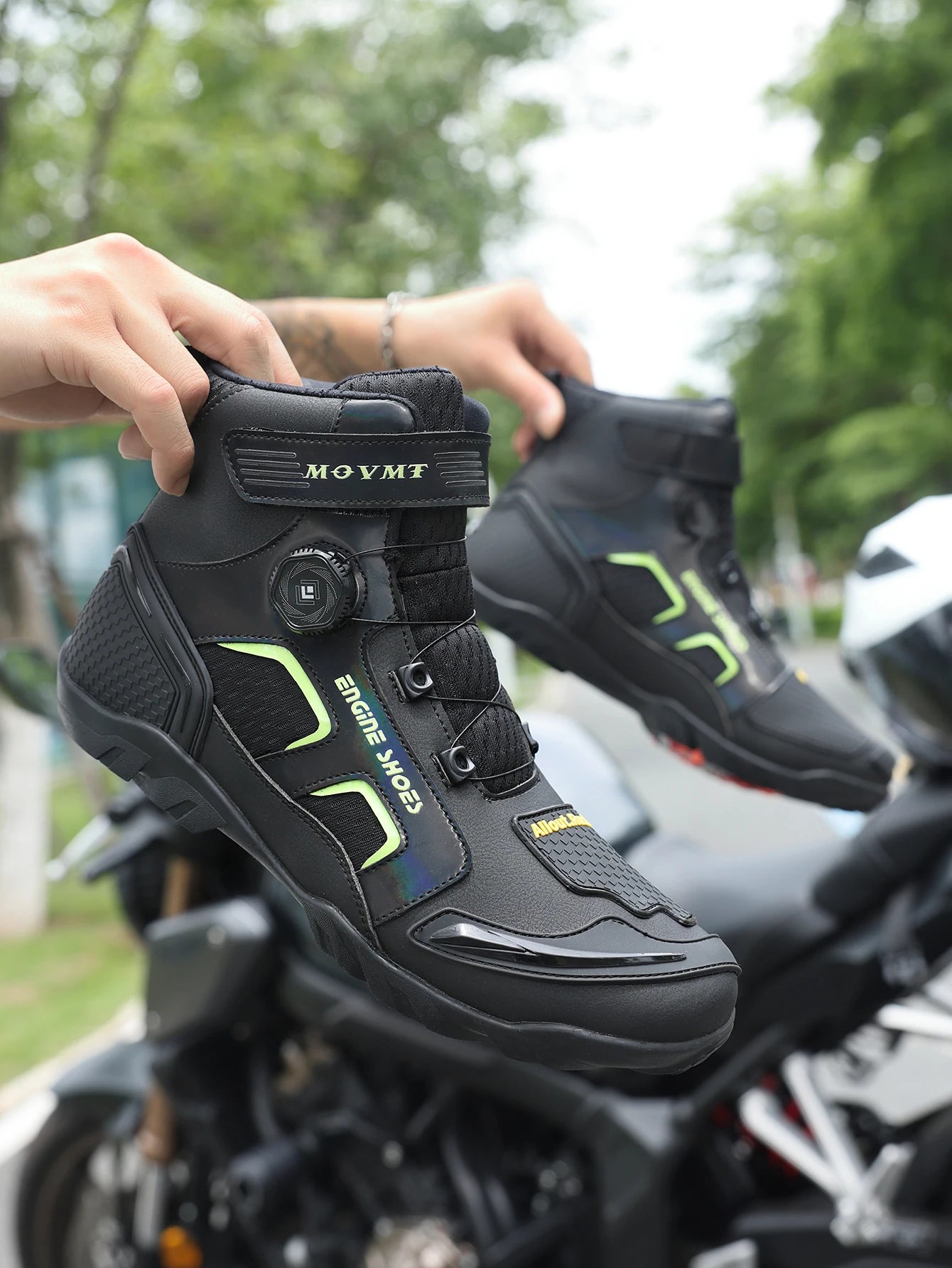 Men's Leather Motorcycle Boots