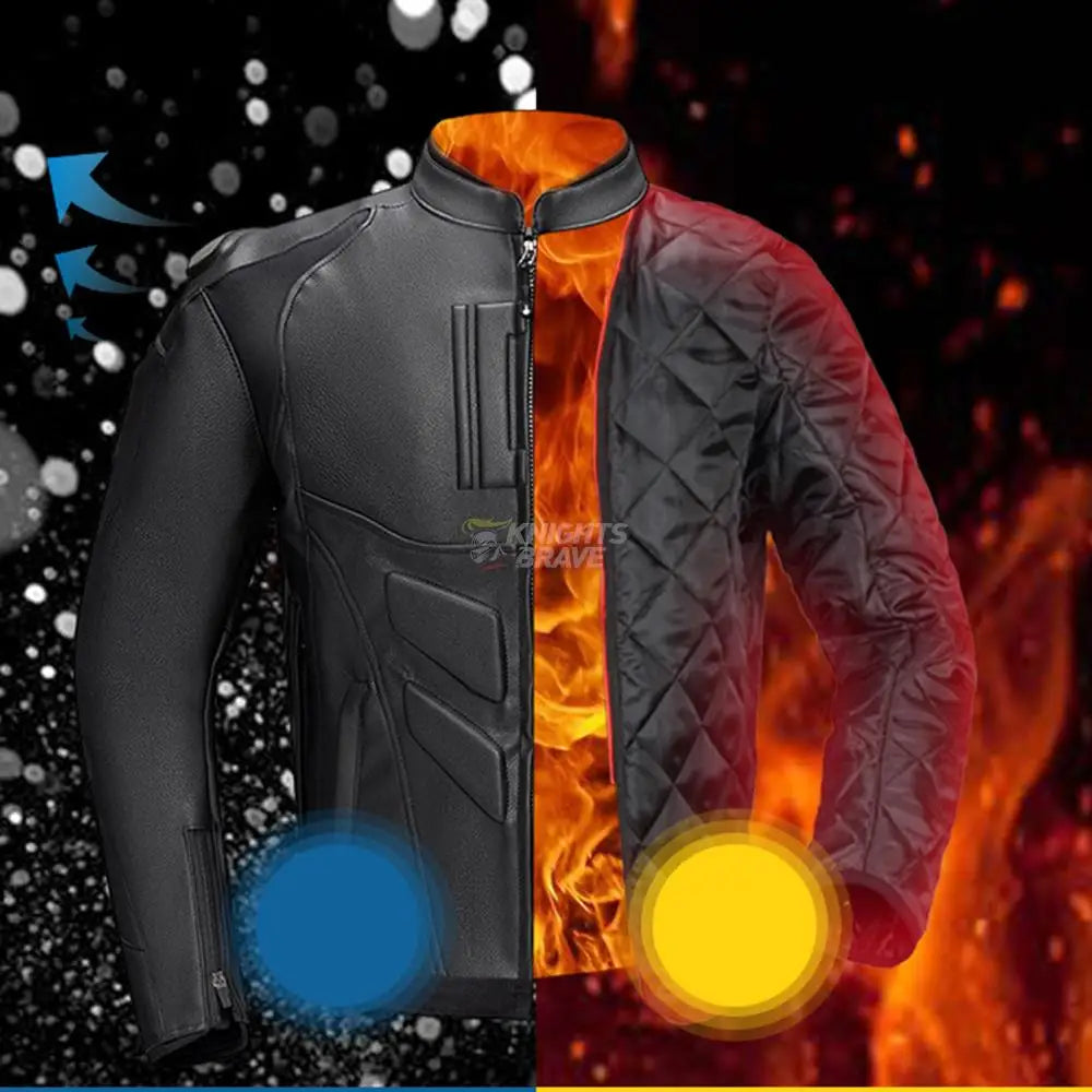 Men's Leather Motorcycle Jacket