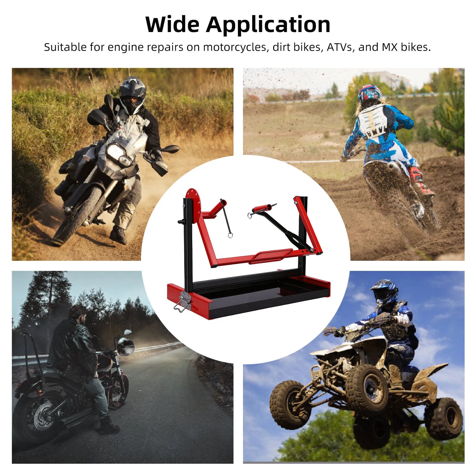 Adjustable and Rotatable Motorcycle Engine Stand