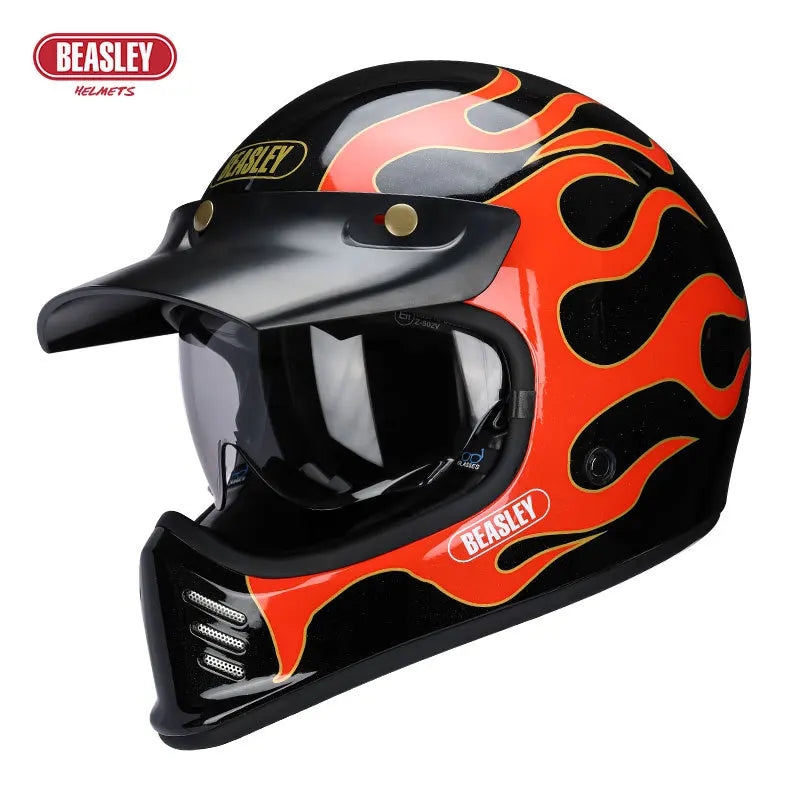 BEASLEY ECE DOT Bluetooth Electric Motorcycle Helmet