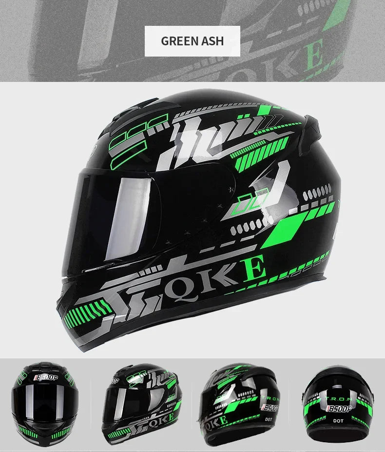 Spider Style Full Face Motorcycle Racing Helmet