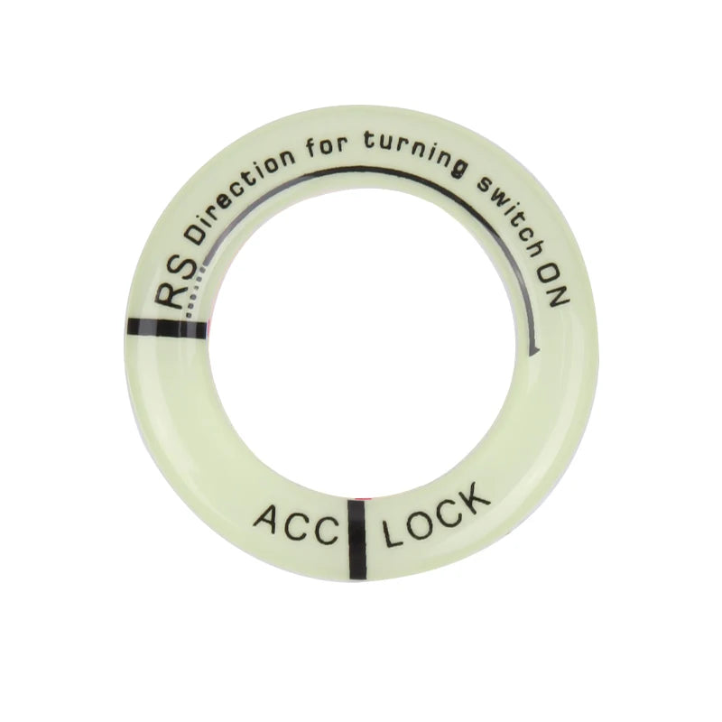 Night Luminous Motorcycle Key Ring Stickers