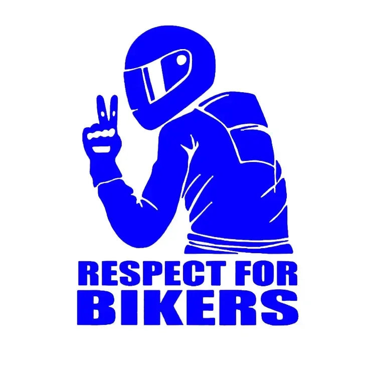 Respect Biker 3D Vinyl Sticker