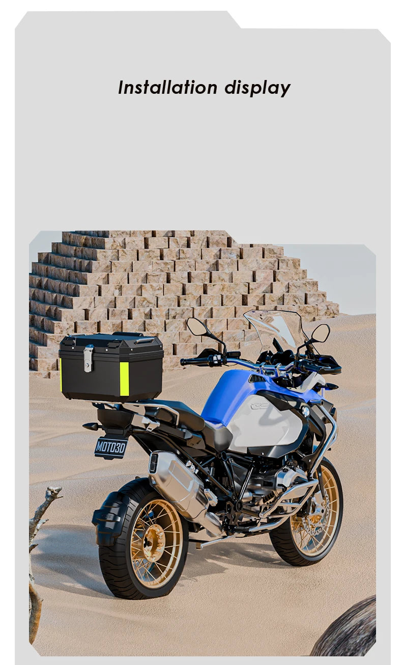 Waterproof 45L Motorcycle Tail Box Top Case