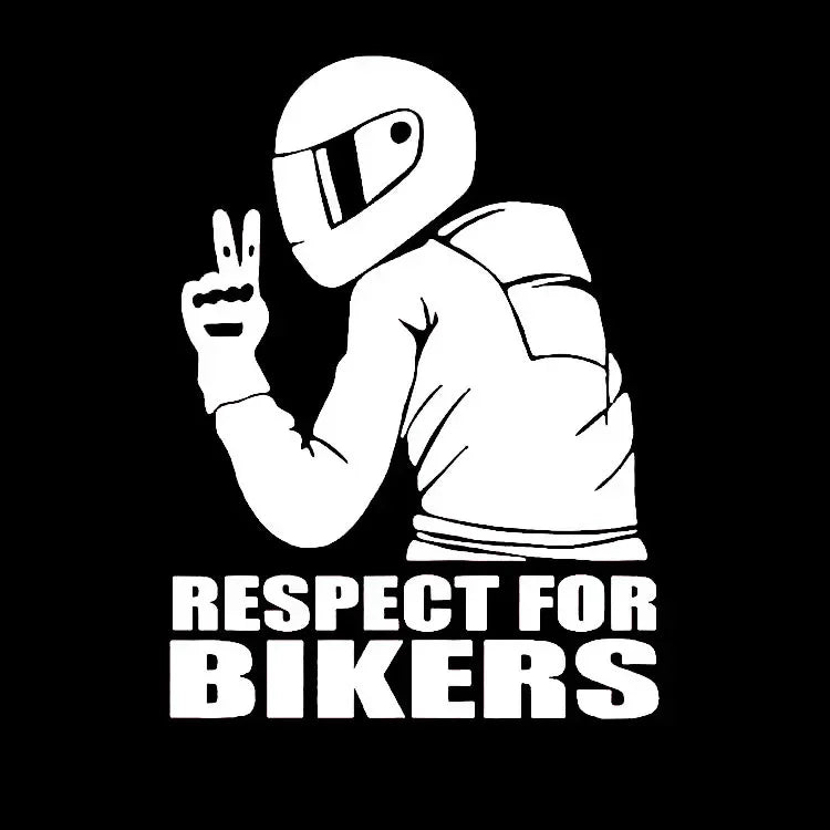 Respect Biker 3D Vinyl Sticker