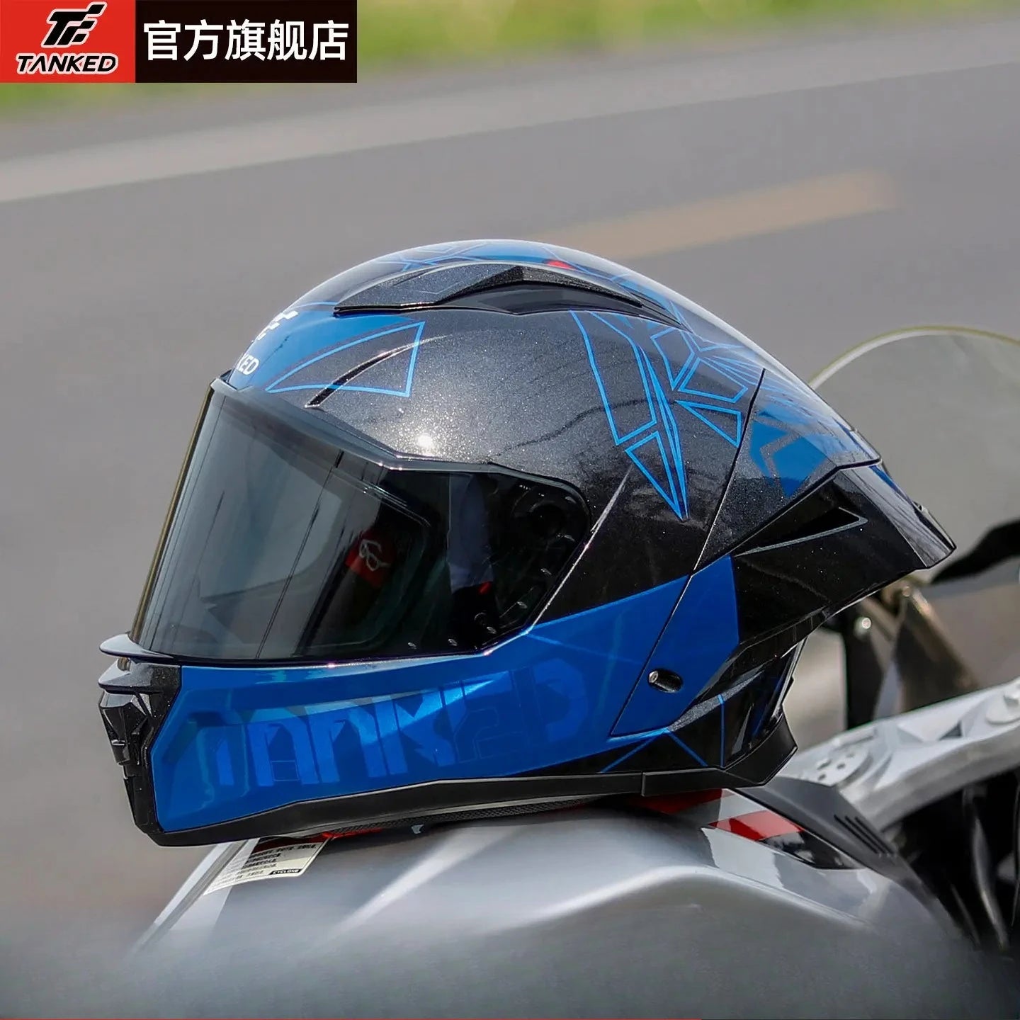 TANKED Sport Bike Helmet for Yamaha Riders