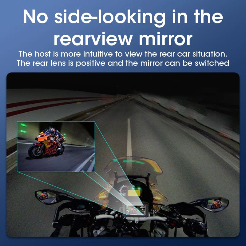 Wireless motorcycle GPS navigation screen motorcycle CarPlay Android Auto touch screen