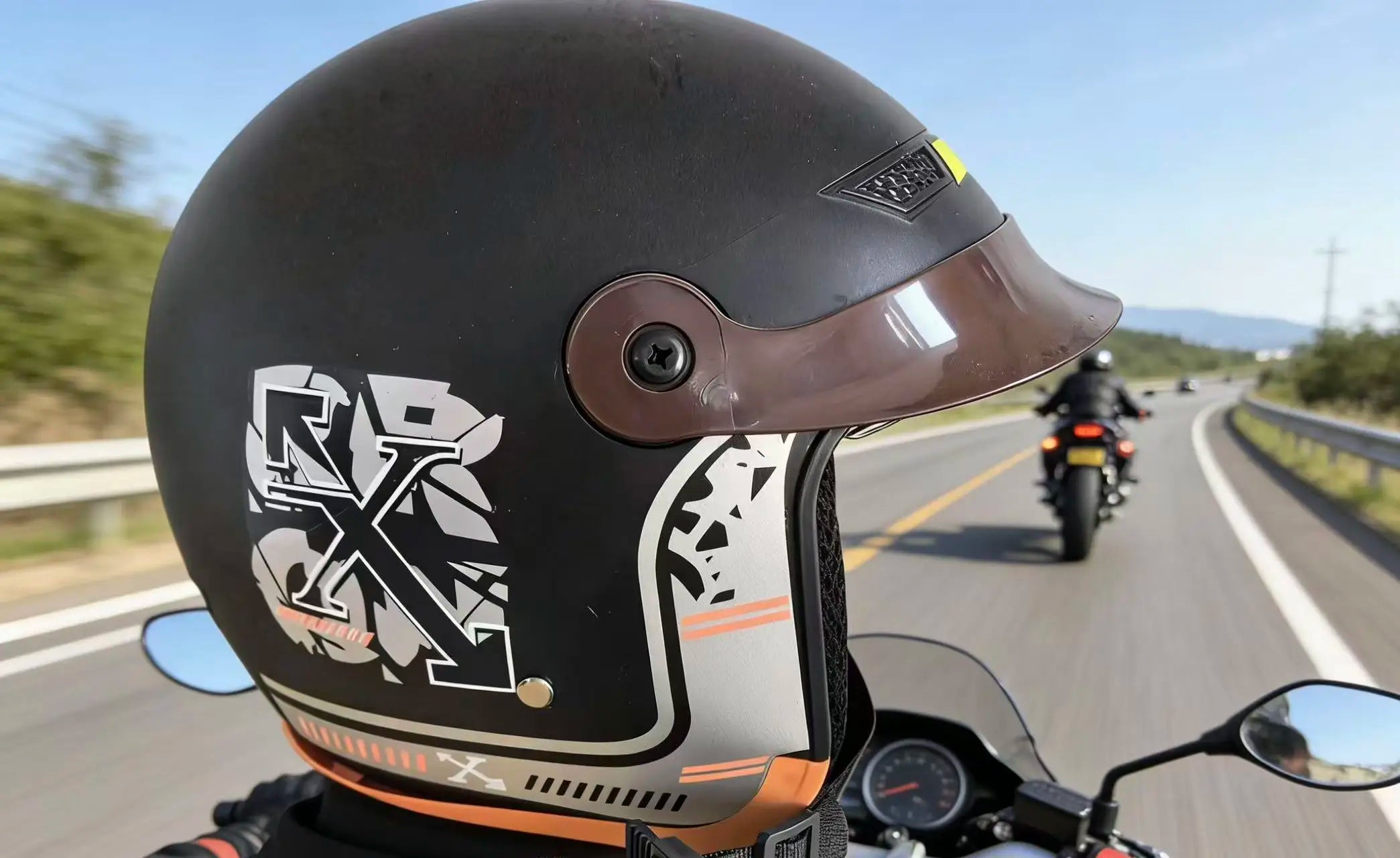 Versatile All-Season Motorcycle Half Helmet