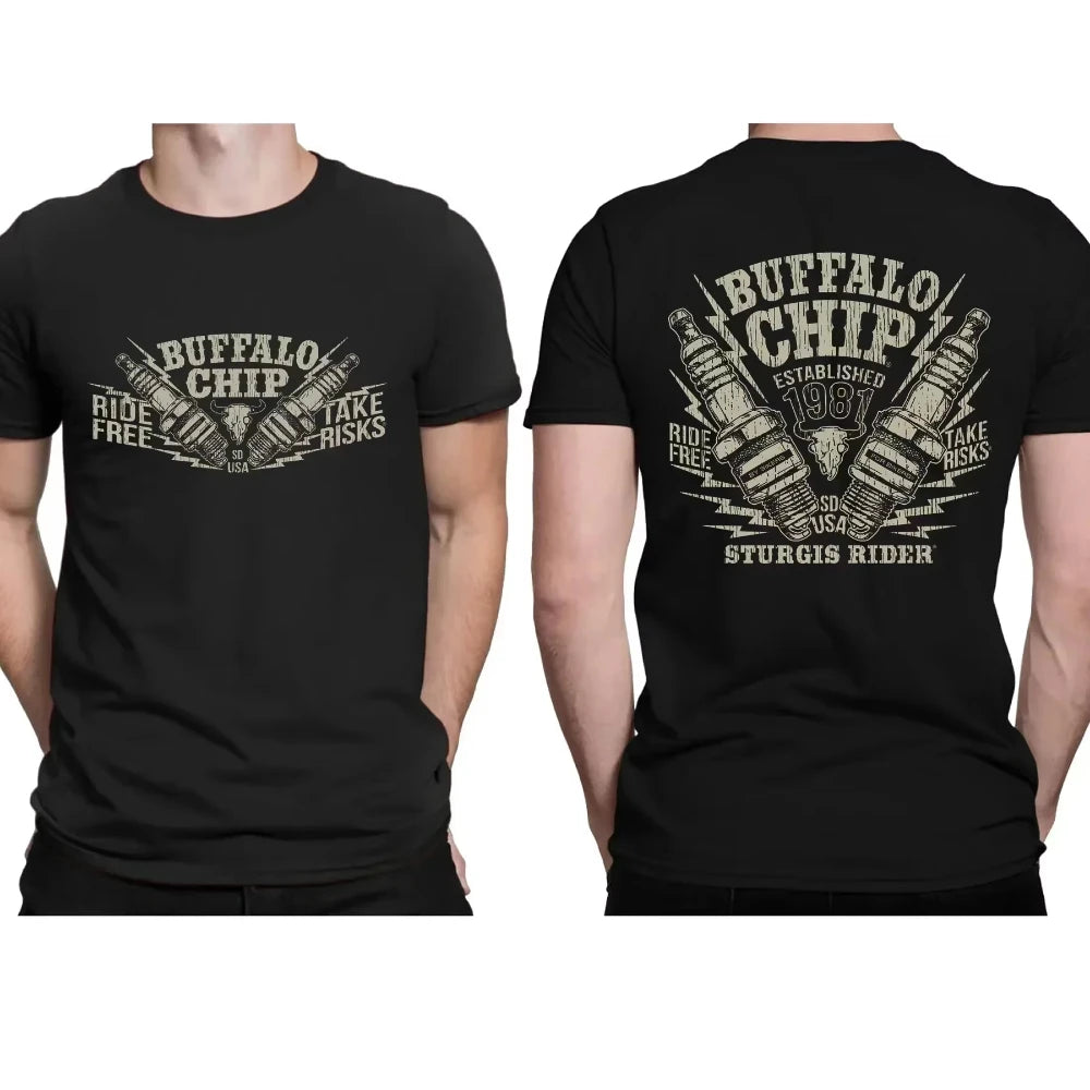 Men's Gothic Style Motorcycle Enthusiast T-shirt