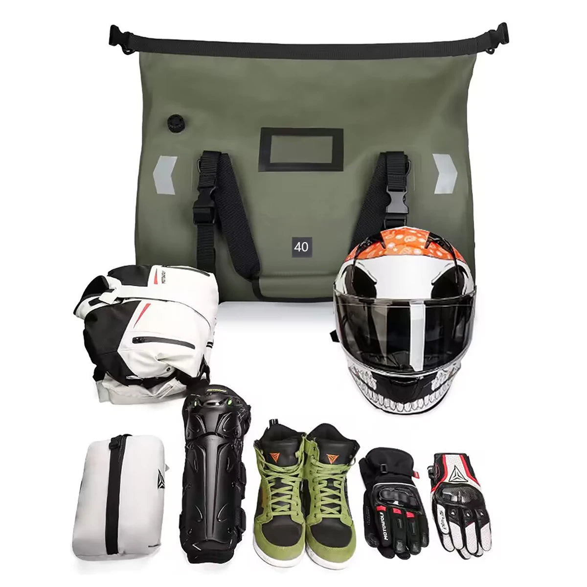Waterproof Motorcycle Tail Bag 66L