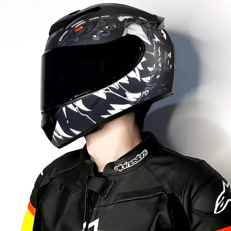Spider Style Full Face Motorcycle Racing Helmet