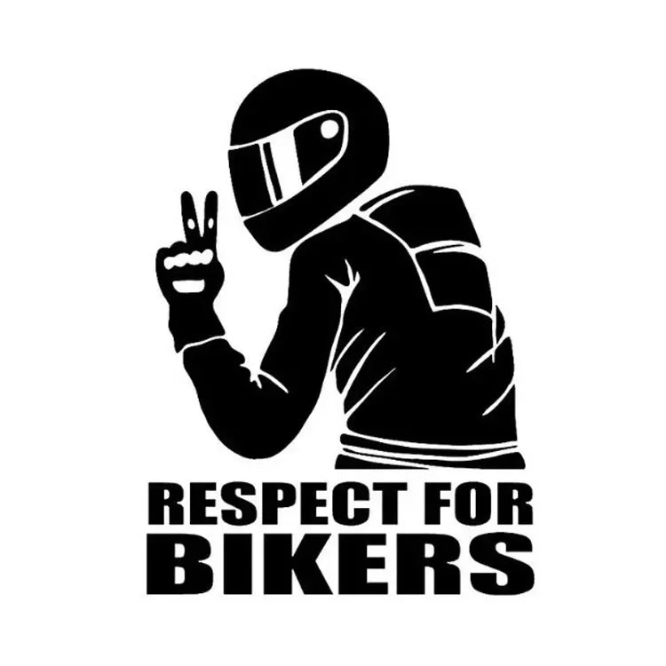 Respect Biker 3D Vinyl Sticker