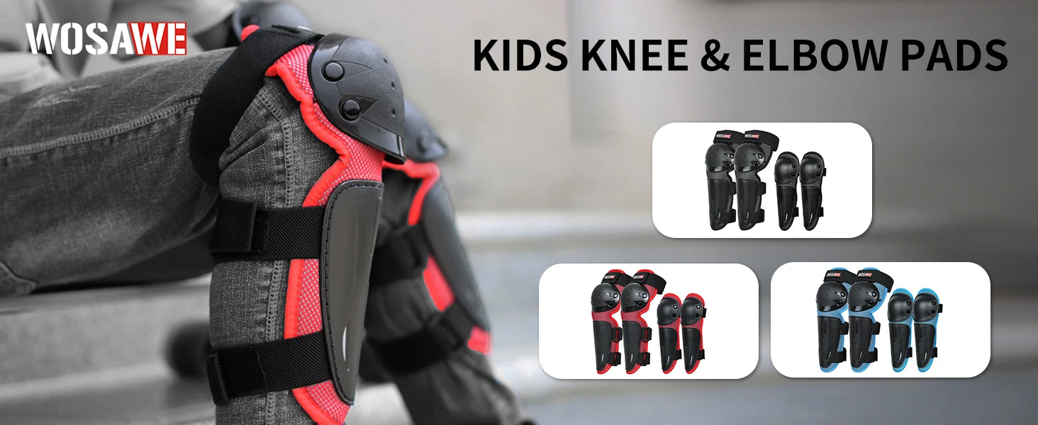 Kids Sports Knee and Elbow Pads Set