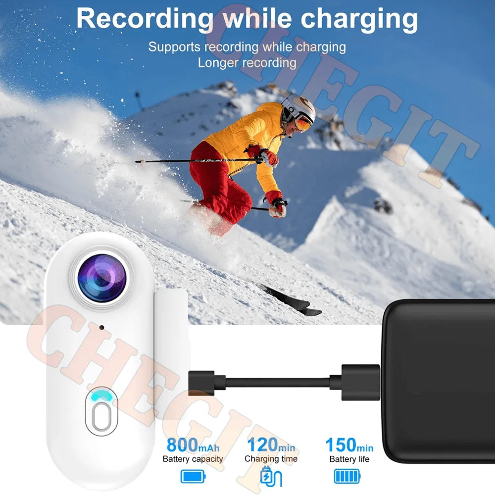 4K waterproof body camera