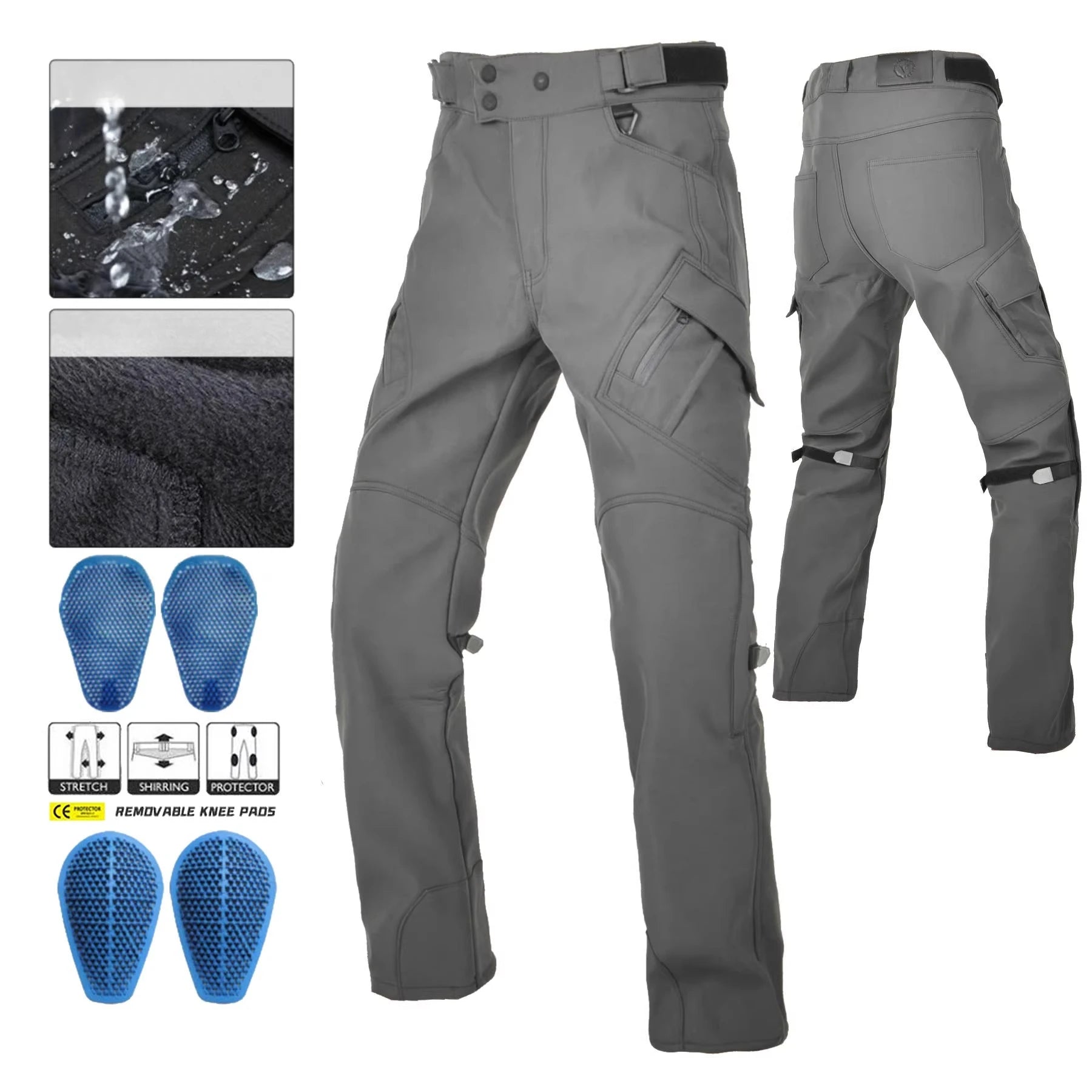 Classic Motorcycle Rider Pants for Autumn and Winter