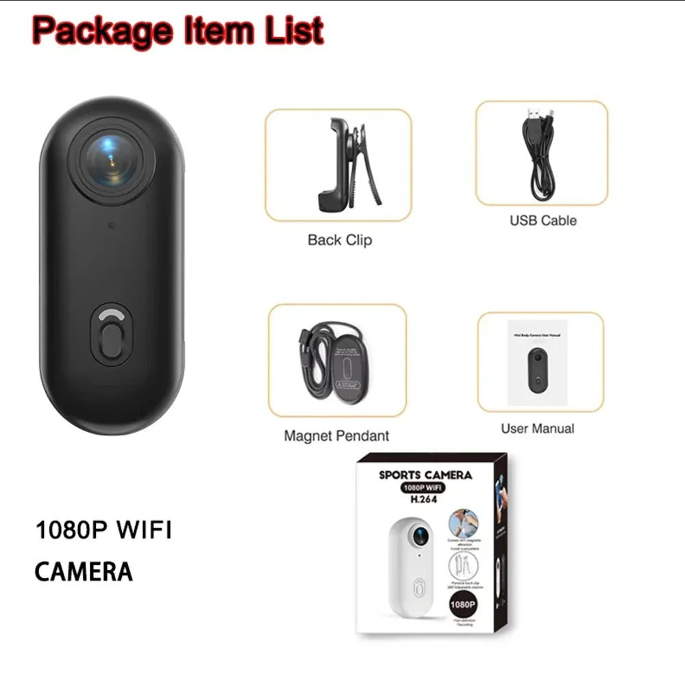 4K waterproof body camera