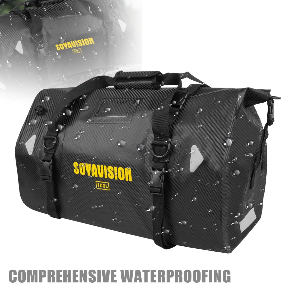 Waterproof Motorcycle Tail Bag 66L