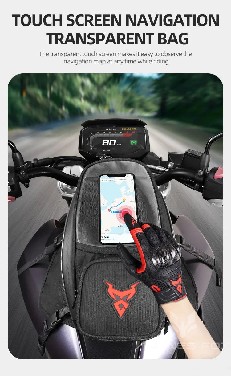 Waterproof Magnetic Motorcycle Tank Bag