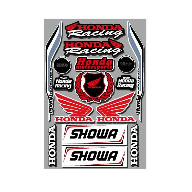 Honda Motorcycle Racing Sponsor Stickers