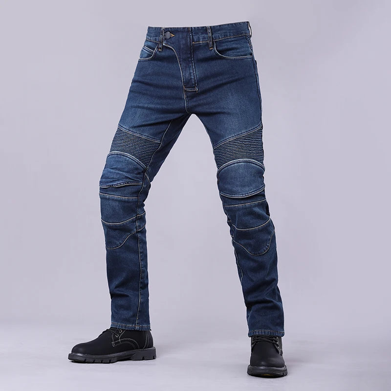Men's Motorcycle Riding Jeans with Protective Pads