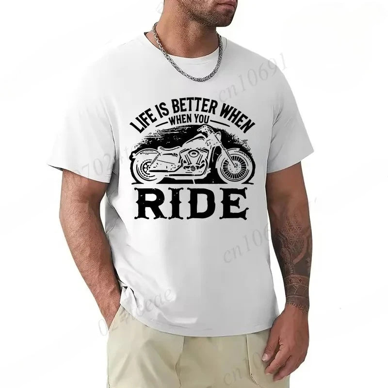 Motorcycle Culture Printed T-Shirt
