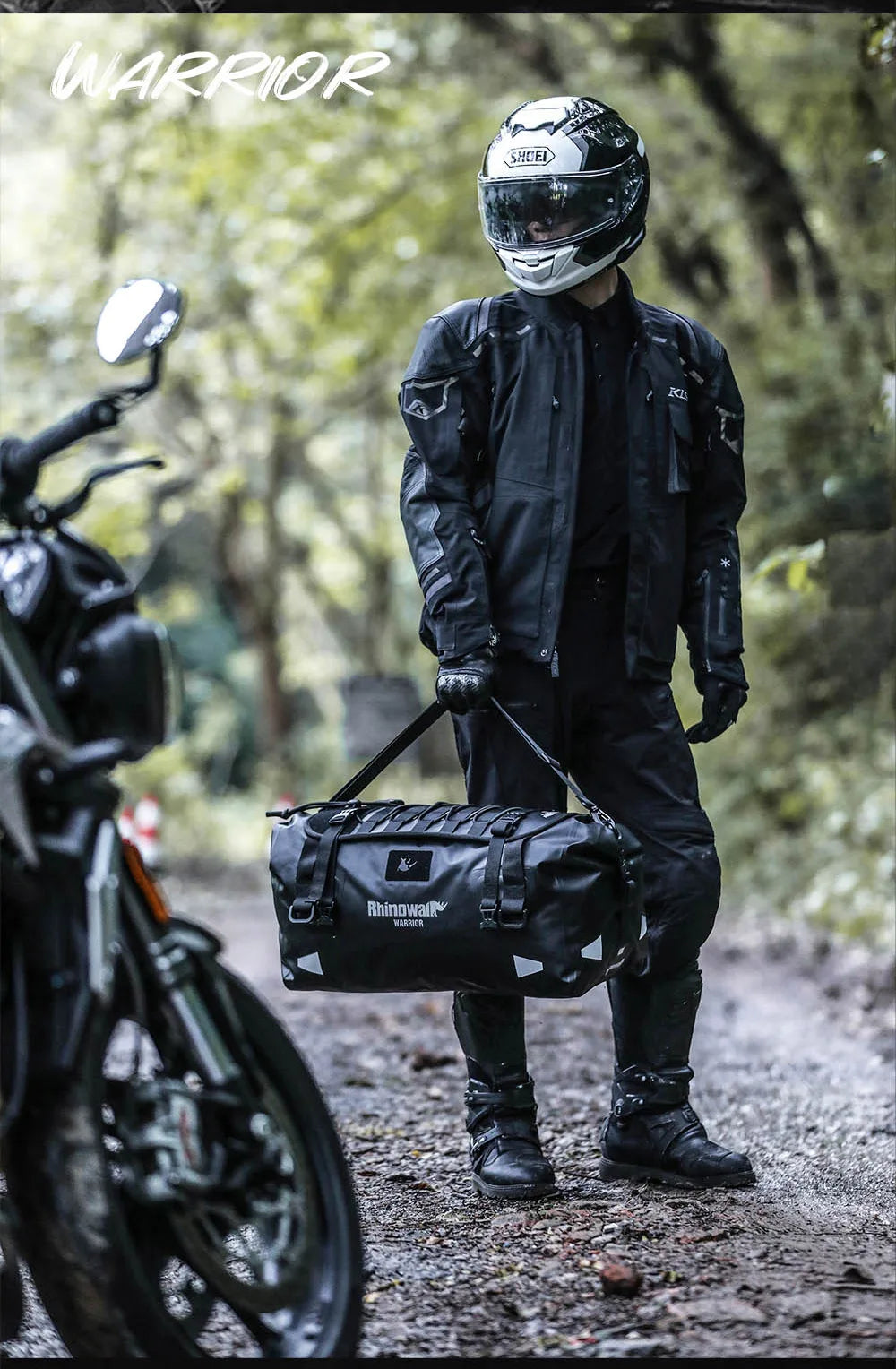 Waterproof Motorcycle Saddle Bag with MOLLE Expansion