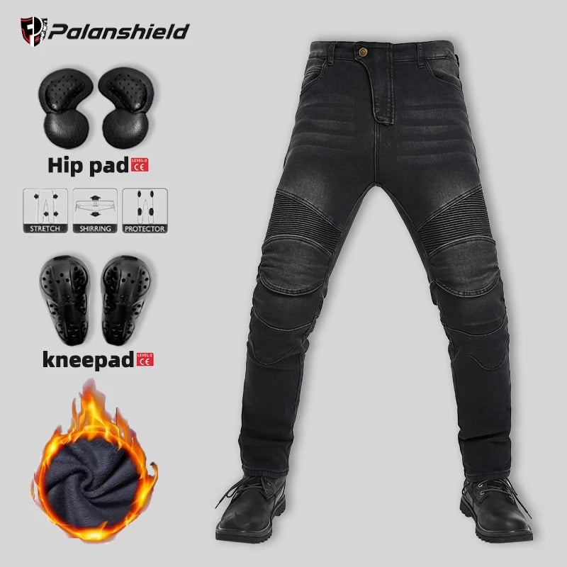 Men's Winter Motorcycle Pants with Protective Gear