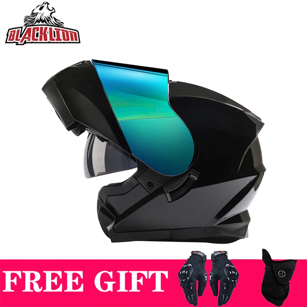 Double Visor Flip-Up Motorcycle Helmet