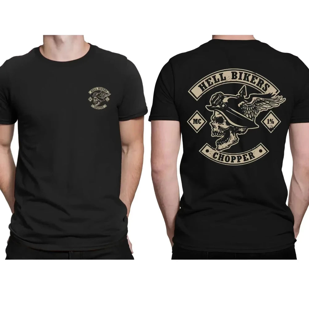 Men's Gothic Style Motorcycle Enthusiast T-shirt