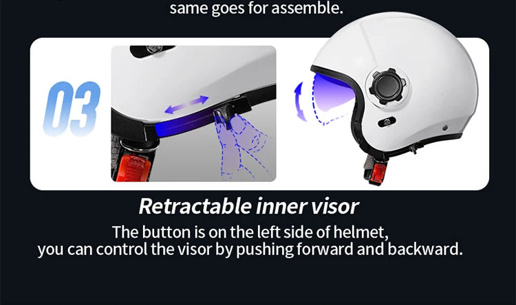 Retro Style Modular Motorcycle Helmet