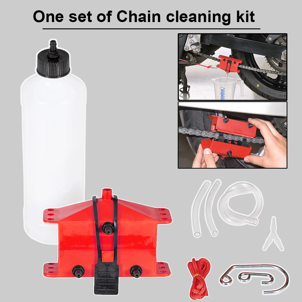 Motorcycle Chain Cleaning Machine Kit for Various Motorcycle Models