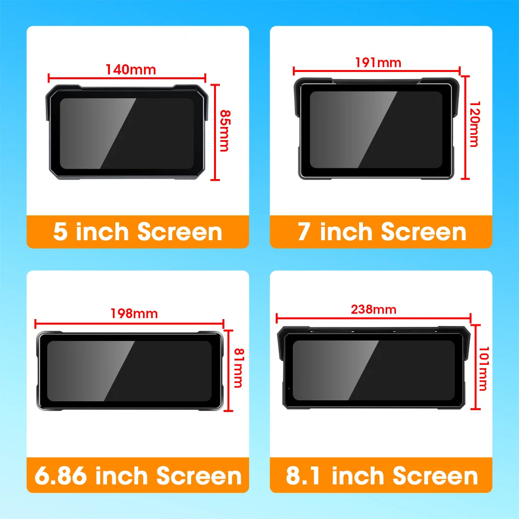 Waterproof motorcycle dashboard display motorcycle display screen
