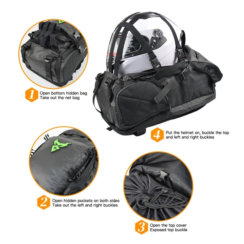 Waterproof Motorcycle Rear Seat Bag
