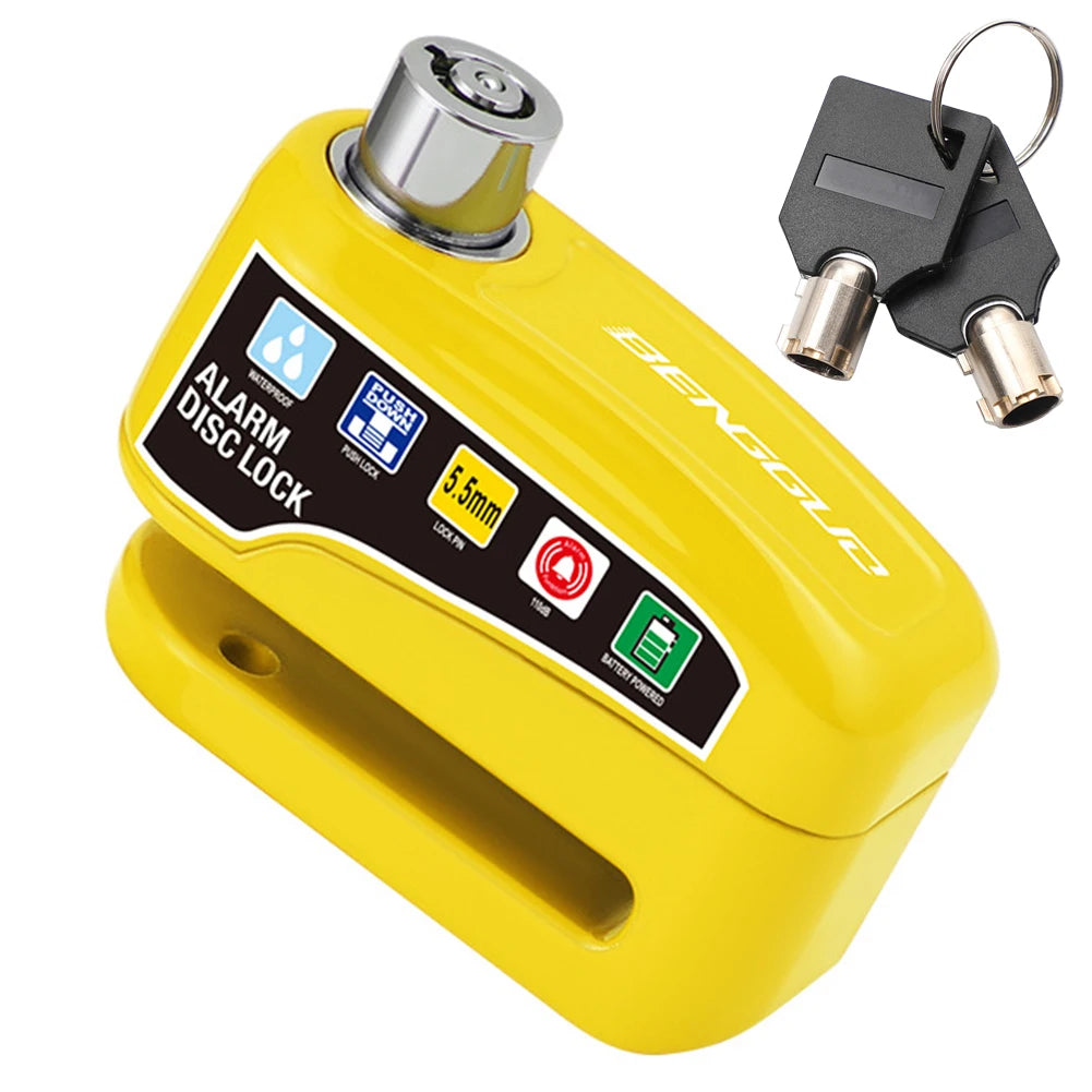Motorcycle Alarm Wheel Disk Brake Lock
