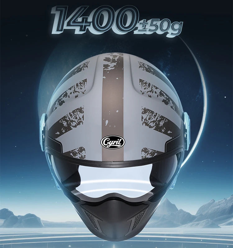 Retro Style Modular Motorcycle Helmet