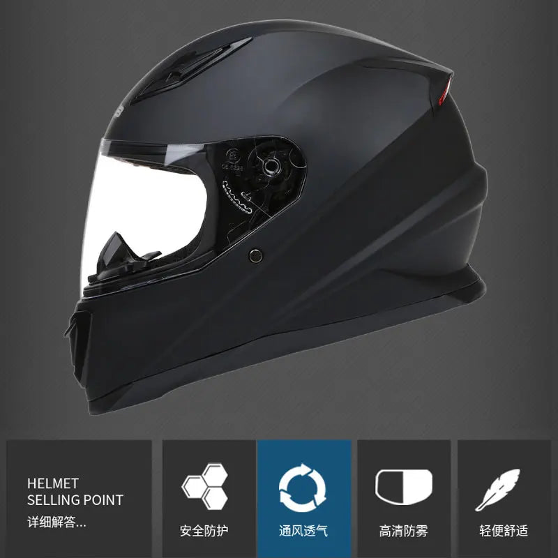 Full-Face Downhill Racing Motorcycle Helmet