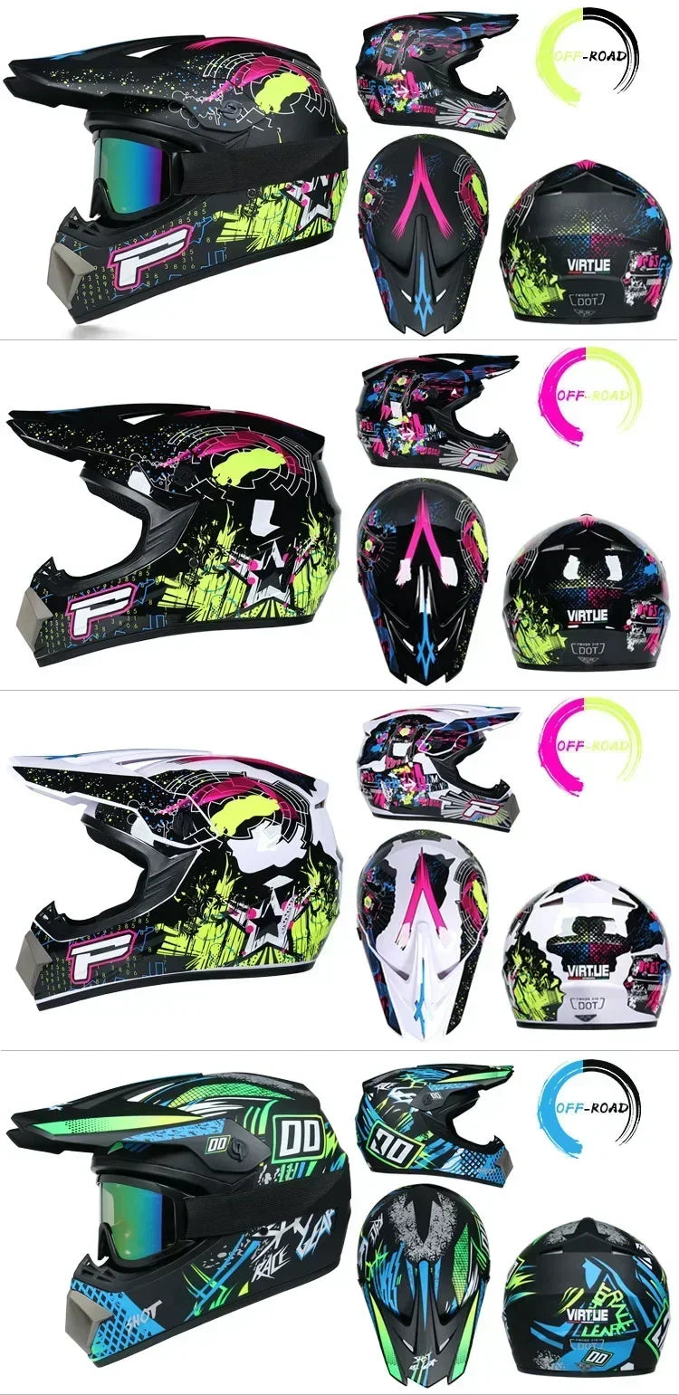 Off-Road Motorcycle Helmet - DOT Certified