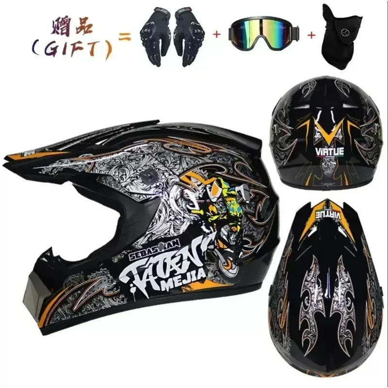 Off-Road Motorcycle Helmet - DOT Certified