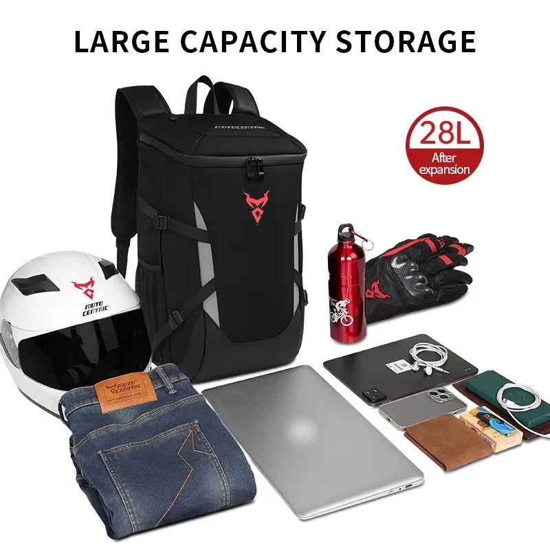 Reflective Waterproof Motorcycle Helmet Backpack