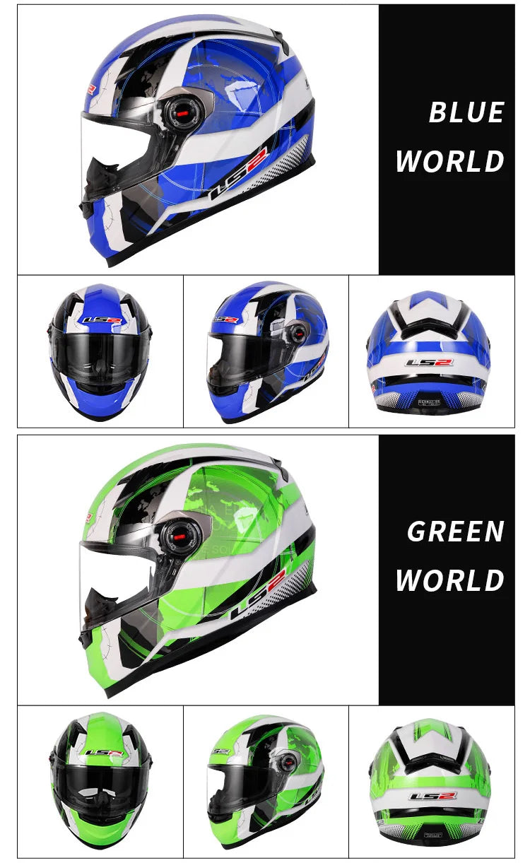 LS2 Full Face Motorcycle Helmet