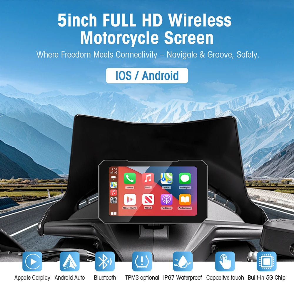 Wireless Motorcycle GPS Navigation