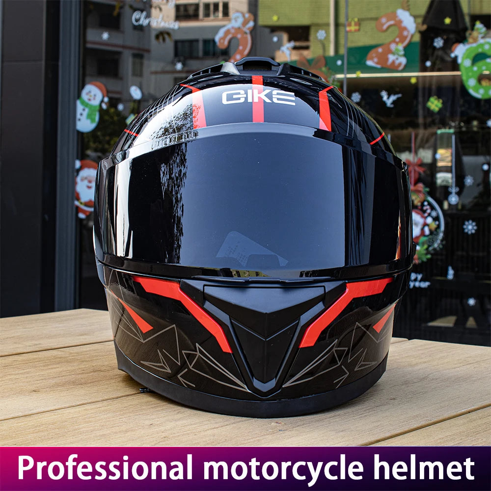 Dual Lens Full Face Motorcycle Helmet
