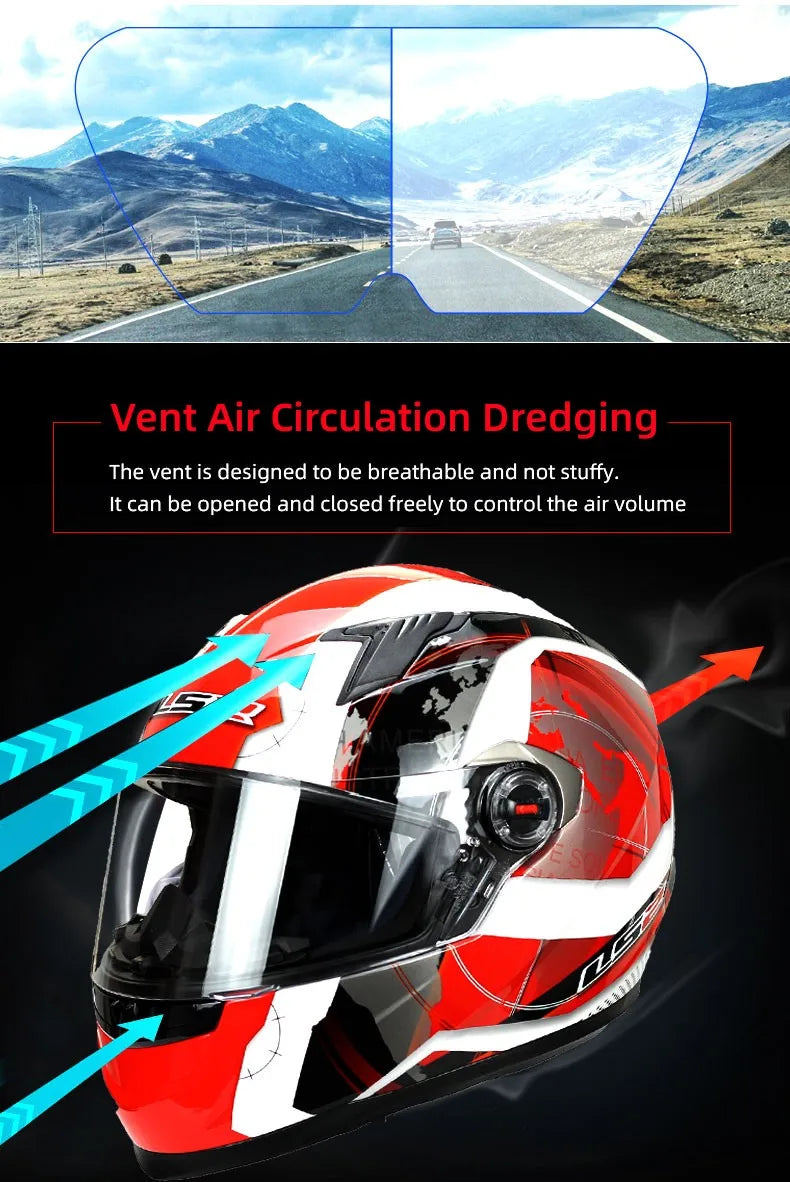 LS2 Full Face Motorcycle Helmet