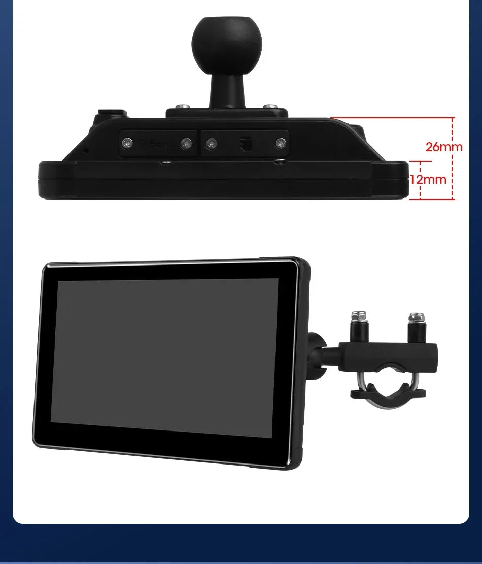 Wireless motorcycle GPS navigation screen motorcycle CarPlay Android Auto touch screen