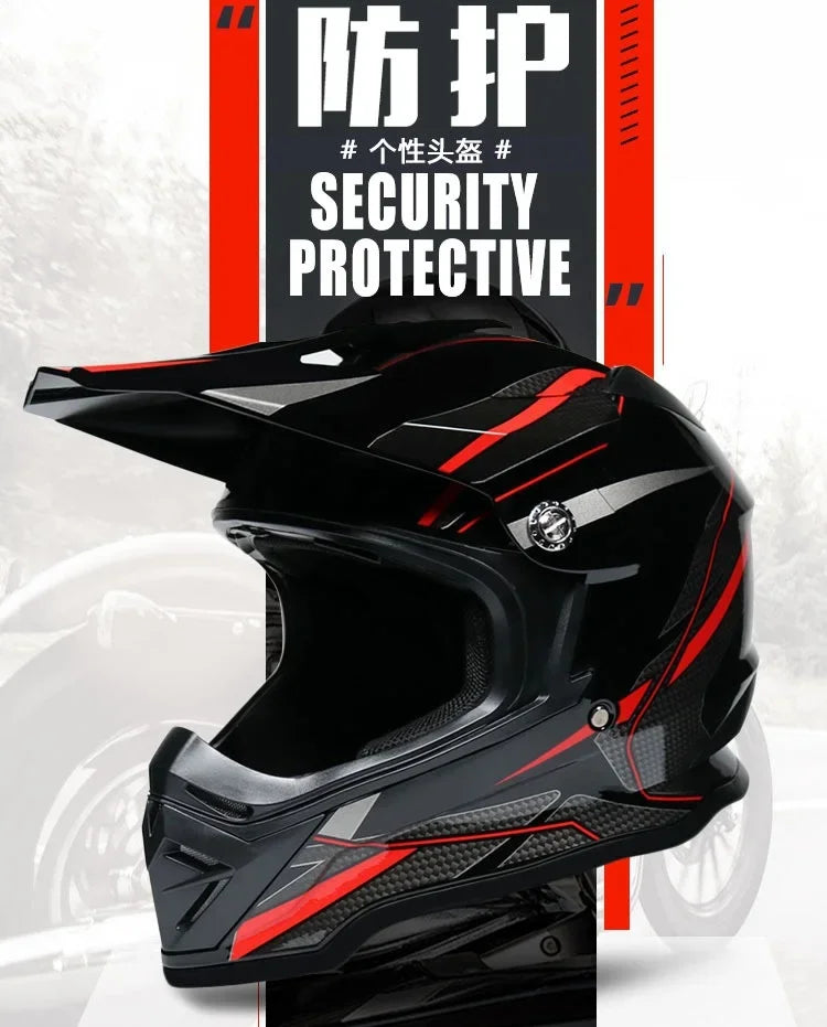 Men's ECE Approved Full Face Motorcycle Helmet