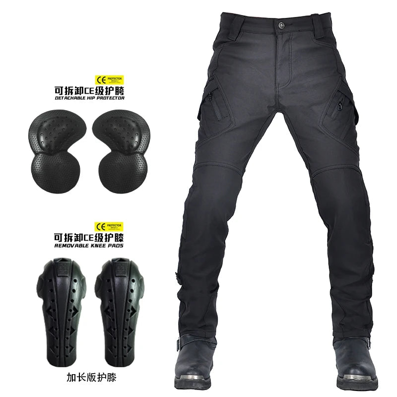 Classic Motorcycle Rider Pants for Autumn and Winter
