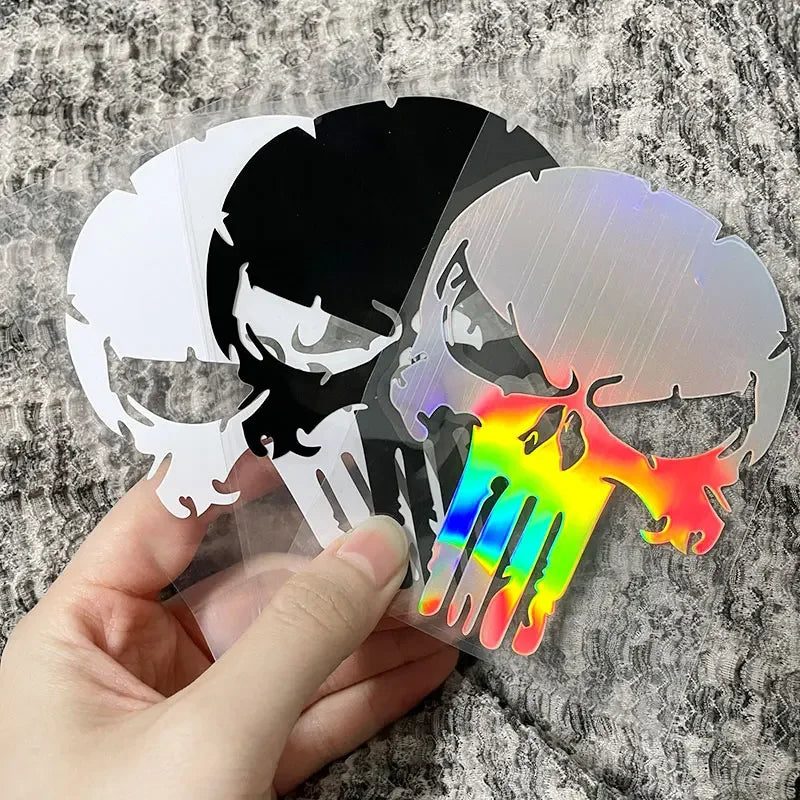 Skull Motorcycle Stickers - Waterproof Vinyl Decals
